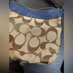 Coach  Blue and Tan Crossbody Bag Photo 3