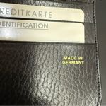BRAUN BUFFEL Germany Black Genuine Leather Bifold Framed Kisslock Coin Wallet Photo 12