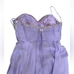 Royal Queen Collection Women’s Lilac Strapless Dress Prom Bride Formal NWT Sz 12 Purple Photo 4