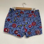 Loft Blue Floral 4in Chino Shorts Dress Shorts Womens 6 Red Yellow Boho Coquette Photo 6