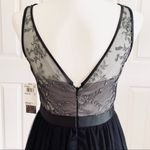 AQUA  Dress Black Lace Mesh Tulle Sleeveless Formal Party Wedding Mini Size 2 Photo 4