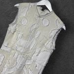 H&M White &  Cream Sleeveless Minimalist Dress Chic Unique NWT Size 10  Studio Photo 3