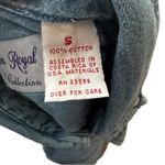 Vintage‎ Crown Royal Embroidered Denim Shirt Blue Photo 5