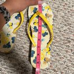 Tory Burch Floral Flip Flops Yellow Floral Slim Strap- Size 8 Photo 6