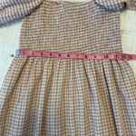 Revolve  x O.P.T. Athena Smocked Pink Gingham Ruffle Sleeve Midi Dress Size S Photo 11
