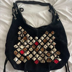 Studded Black and Brown Women's Bag Photo 0