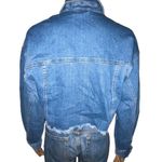 Labijou rhinestone fringe cropped denim jacket Photo 2