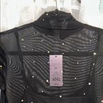 Wild Fable NWT  Size XXS Black Long Sleeve Jeweled Dress Photo 7
