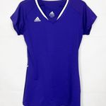 Adidas  Team Performance Athleisure Purple Breathable Top Size M Photo 0