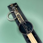 Elle  E Initial Silver Tone Bag Clip Keychain Photo 3