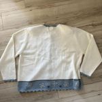 Vintage Women's Country Grandma Winter Embroidered Cardigan Sweater Cottage XL Photo 1
