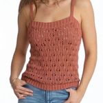 525 America cotton pointelle tank burnt sienna  Size Medium Photo 0