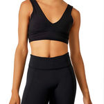 Free People Movement Never Better Crop Top V Neck Tank Black Size M Size M Photo 0