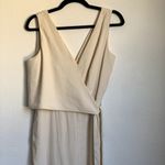 1. State  Sleeveless V-neck Side Tie Jumpsuit in Cream Photo 4