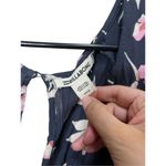 Billabong Fluttering Heart Jumpsuit Size S Blue Pink Floral Print Pockets V-Neck Photo 5