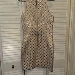 Amanda Uprichard Gold Metallic Semi Formal Dres Photo 4