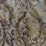 Windsor Damask Sequin Deep V Mini Dress Photo 6