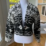 Vintage Flashback Black White Western Cropped Jacket Size Small Photo 10