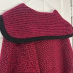 Mohair Wool Blend Oversized Coat Cardigan Long Cape Duster Pattern Sweater Small Photo 5