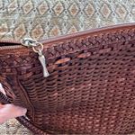 CEM Vintage Woven Structured Leather Brazilian Shoulder Brown Photo 10