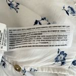 Hollister Tiered Floral Maxi Skirt Size S White High-Low Ruffled Boho Cottage Photo 8