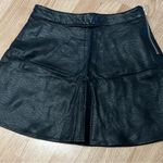 Divided Black Mini Skirt Faux Leather Photo 2