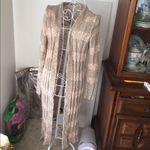 Free People  FREE SPIRIT CARDIGAN STRIPED size XS knit cotton linen blend Photo 2