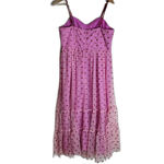 Betsey Johnson  Dress Womens 12 Pink sequin Heart bustier tiered Tulle Maxi i Photo 7