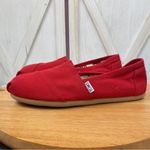 Toms Alpargata Canvas Slip On Shoes Red 10 Photo 1