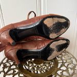 Devi Kroell Italian Leather Mary Jane Heels Brown Size 7 Photo 5