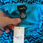 Rue 21 Bright Blue Strapless Top Crop Flowy Beach Summer Photo 8