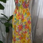 Tracy Feith For Target sz 7 Ruffle Floral Boho Maxi Dress Multicolor Pink Photo 3