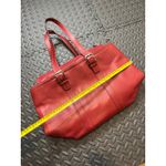 Coach Vintage  HAMPTON TOTE F10195 Red‎ LEATHER Classic Womens Y2K BAG PURSE Photo 11
