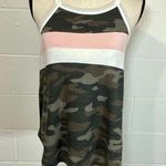 Fantastic Fawn Camouflage & Pink & White Striped Tank Top Photo 0