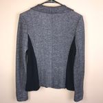 Three Dots  Women’s Soft Colorblock Heather Gray and Black One-Button Blazer Photo 5