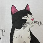 Vintage Cat Shirt I Don't Do Mouse Work Humor Graphic Tee White Unisex Oversized Size undefined Photo 5