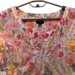 Talbots Womans Top Size 3X Fruit Flowers Apples Bohemian Hippie Lightweight Photo 2
