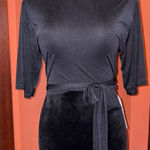 Fabletics NWT- Black Croped tie up top Photo 0