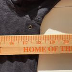 LUX Black Zip Up Hoodie Jacket Drawstring Waist Pleated Front Women's Photo 8