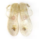 Katy Perry The Geli Gold Star Sandals Womens Shoe Size 9 Glitter Clear Summer Photo 5