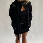 Djerf Avenue NWOT  Button Up Cardigan in Black Photo 3