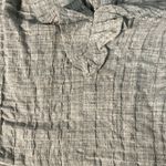 ZARA Plunging V-neck ruffled crop top with long peasant cuffed sleeve elastic viscose Photo 8