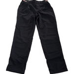 ZARA Pants Womens X Small Black Stripe Waist Ankle Trousers Tapered Career Photo 0