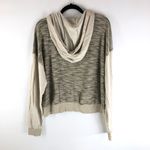 Electric & Rose Womens Sweater Hoodie Knitted Long Sleeve Drawstring Beige S Tan Photo 2