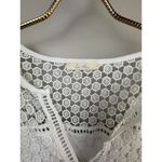 Les Amis 3/4 Sleeve White Crochet Dress Photo 4