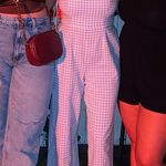 Blue plaid jumpsuit Photo 2