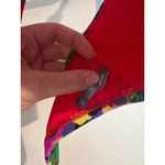 Aerie  Blakely Floral Halter Bikini Swim Top Red Multicolor Women's Size 34C Photo 1