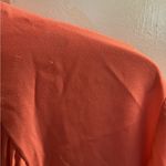 Halogen  Pleated flowy long sleeve BLOUSE coral pink high neck top M Photo 7