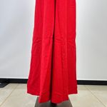 Farm Rio NWT  Linen Blend Sleeveless Halter Wide Leg Jumpsuit Sz M Red Photo 6