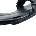 KHAITE Lexington Black Ruched Leather Heeled Sandals Size Approx 40.5–41 Photo 5